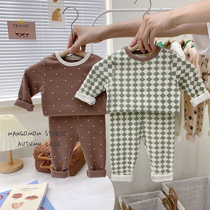 Bộ Đồ 2 Món Áo Thun Tay Dài In Hình Hoạt Hình Dành Cho Trẻ Em