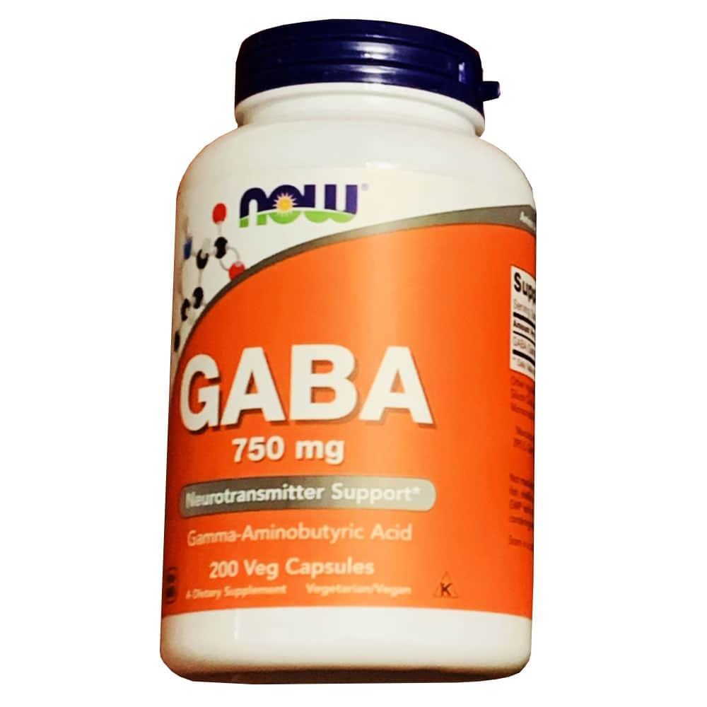 Viên uống bổ não, giảm stress Now GABA 750mg 200 viên