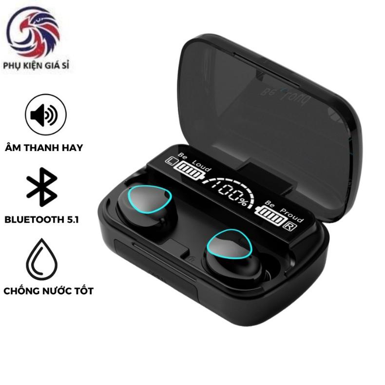 Tai nghe Bluetooth M10 V5.1 bass mạnh, nút chạm cảm ứng âm thanh HIFI