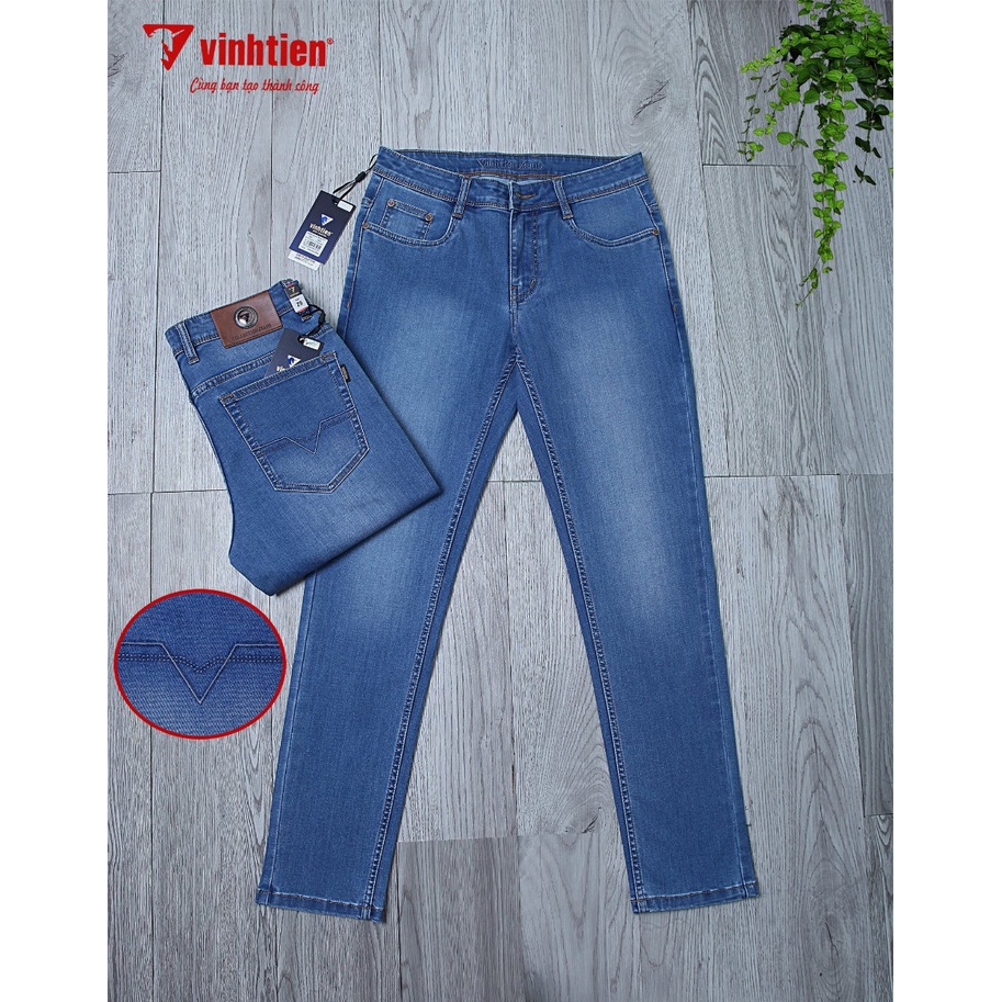 Quần Jeans Cotton Vĩnh Tiến Cao Cấp QB559 Xanh