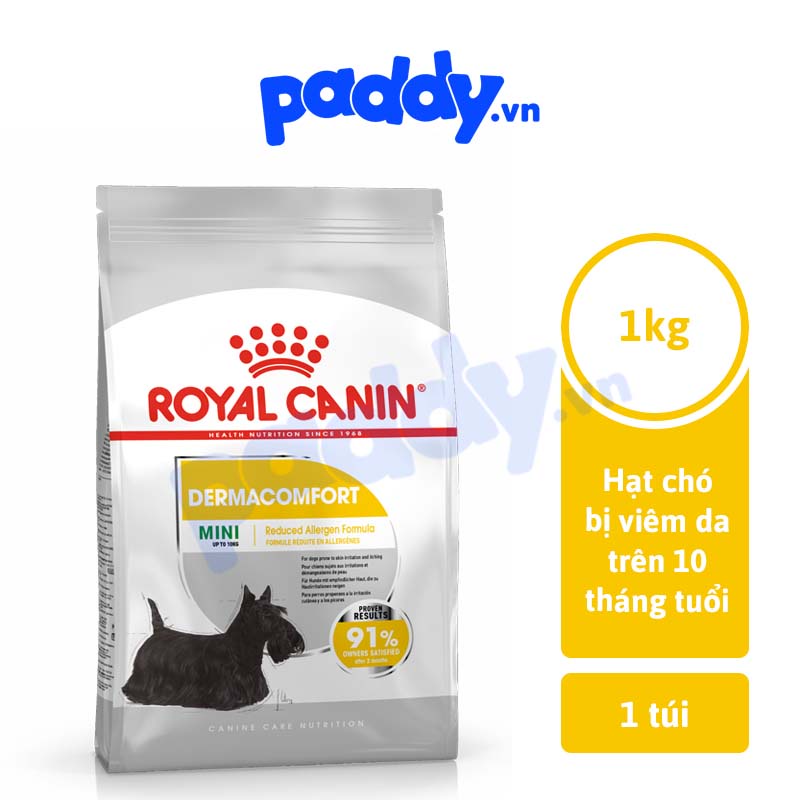Hạt Royal Canin Mini Dermacomfort Cho Chó Giống Nhỏ Viêm Da