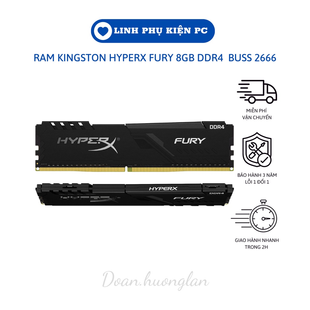 RAM Kingston HyperX Fury 8GB DDR4 Bus 2666 MHz bảo hành 36 tháng | BigBuy360 - bigbuy360.vn