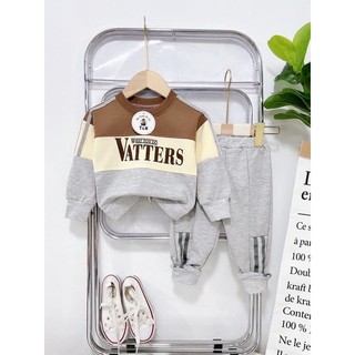 Set bộ nỉ da cá pha màu cực đẹp cho bé trai 7-16kg