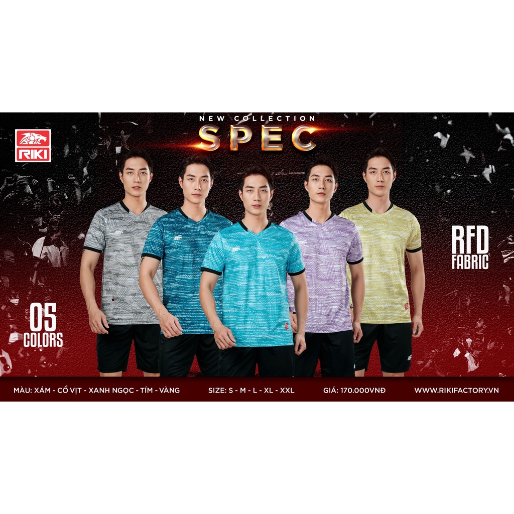 Bộ Bóng Đá Không Logo SPEC Vải Xịn, Giá Mềm
