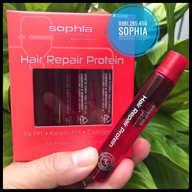 Protein phục hồi tóc hư nát 13ml sophia ( Hàn Quốc ) 1 hộp