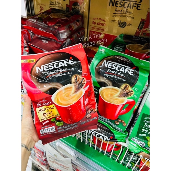 Cà Phê Sữa Hoà Tan Nescafe Thái Lan Bịch 27 gói Date 2024