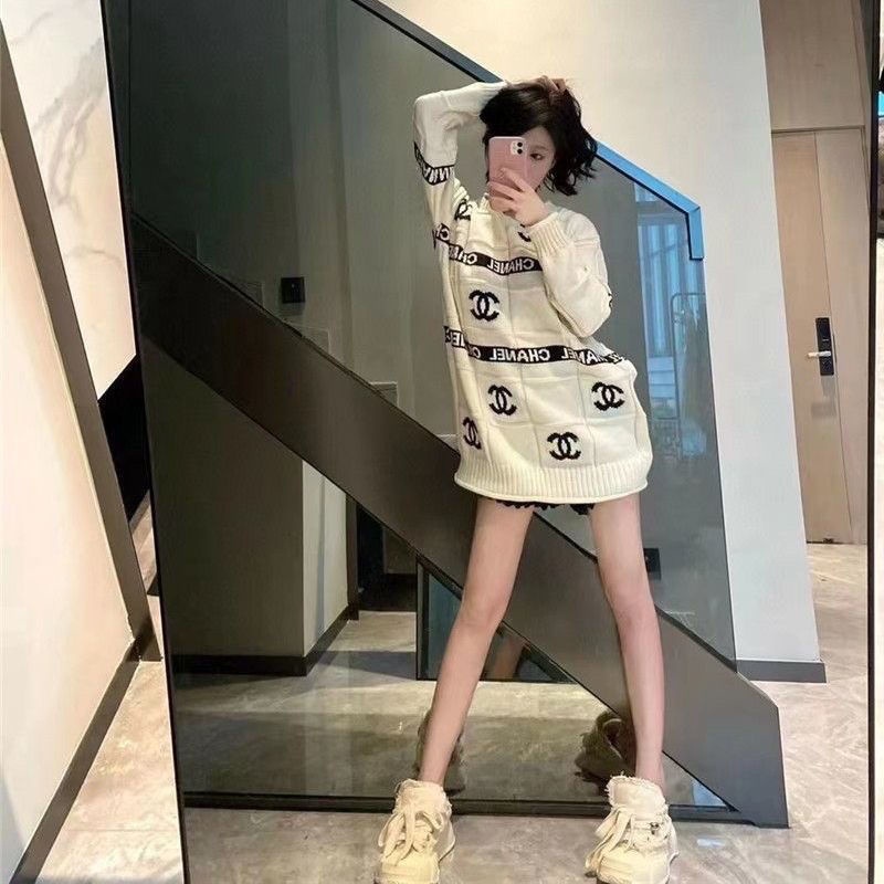 Hàng Có Sẵn!Chane!Áo Khoác Cardigan Dệt Kim Dáng Rộng Thiết Kế Mới Thời Trang Dành Cho Cặp