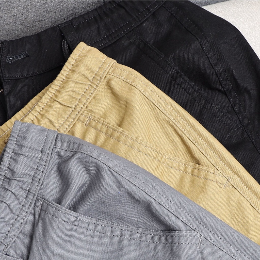 Quần Cargo Jogger Túi Hộp 6 Túi Lưng Thun Chất Kaki Dày Dặn Bền Màu Không Xù Lông