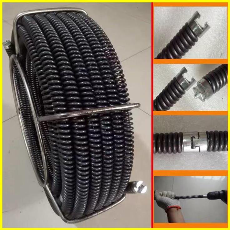 Dây thông tắc cống, đường ống phi 16mm   Được thiết kế với lò xo thép cơ động, độc đáo, và dễ sử dụng