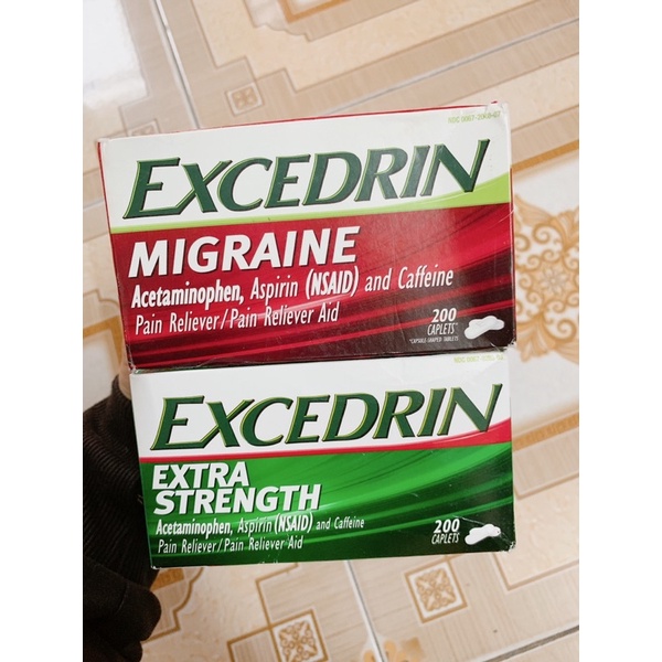viên uống Excedrin 200 viên giảm đau nửa đầu hiệu quả