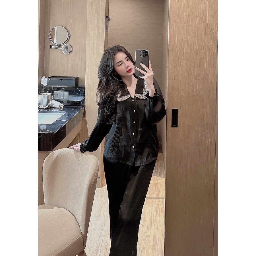 Đồ bộ nữ, đồ ngủ tiểu thử, pyjama nữ, pijama, chất liệu lụa latin mềm mịn, xưởng  may đo thiết kế