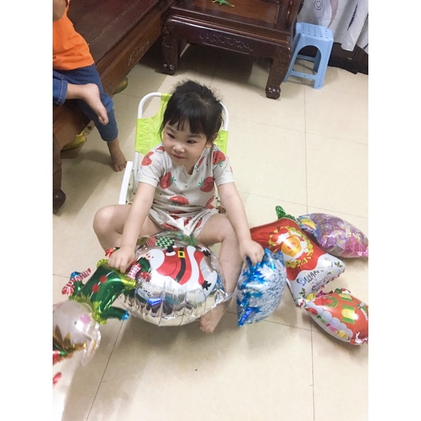 Bóng bay hình chủ đề noel nilong cho bé