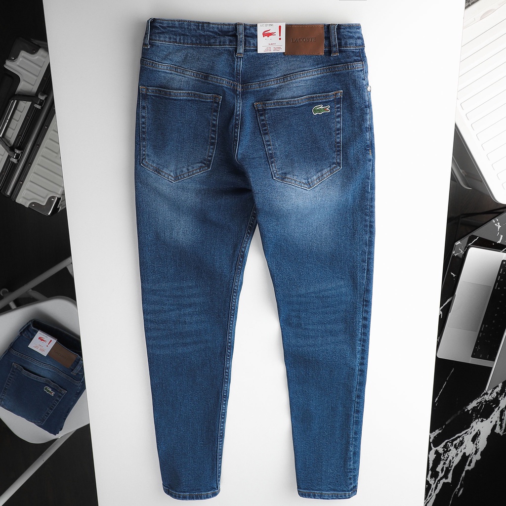 QUẦN BÒ - QUẦN JEAN - L.C - BLUE  - FORM SLIM FIT - CODE: 221258