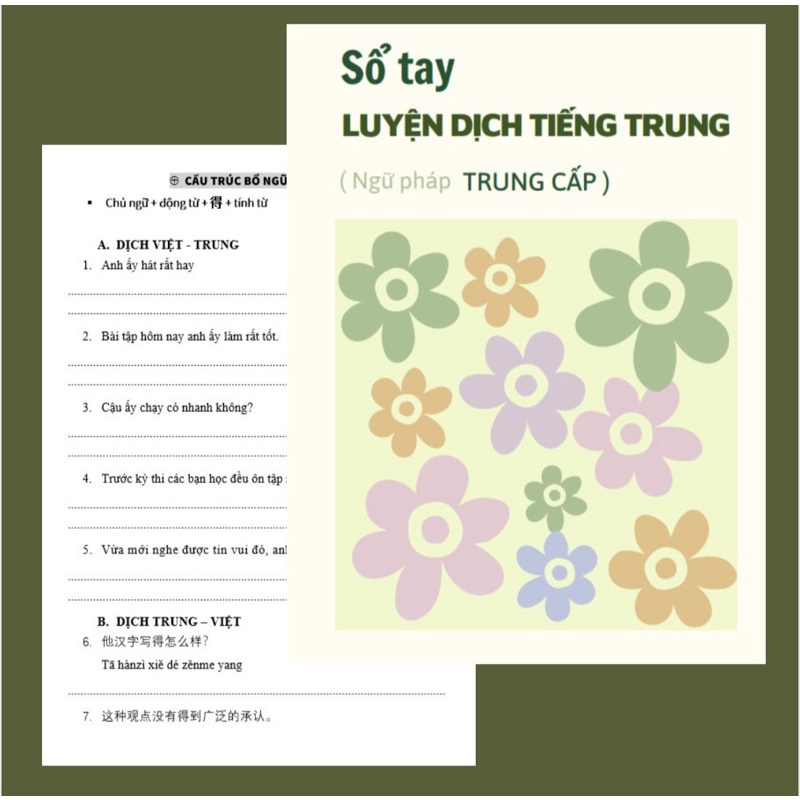 [Luyện dịch tiếng Trung] Tổng Hợp các bài tập luyện dịch theo cấu trúc ngữ pháp thông dụng