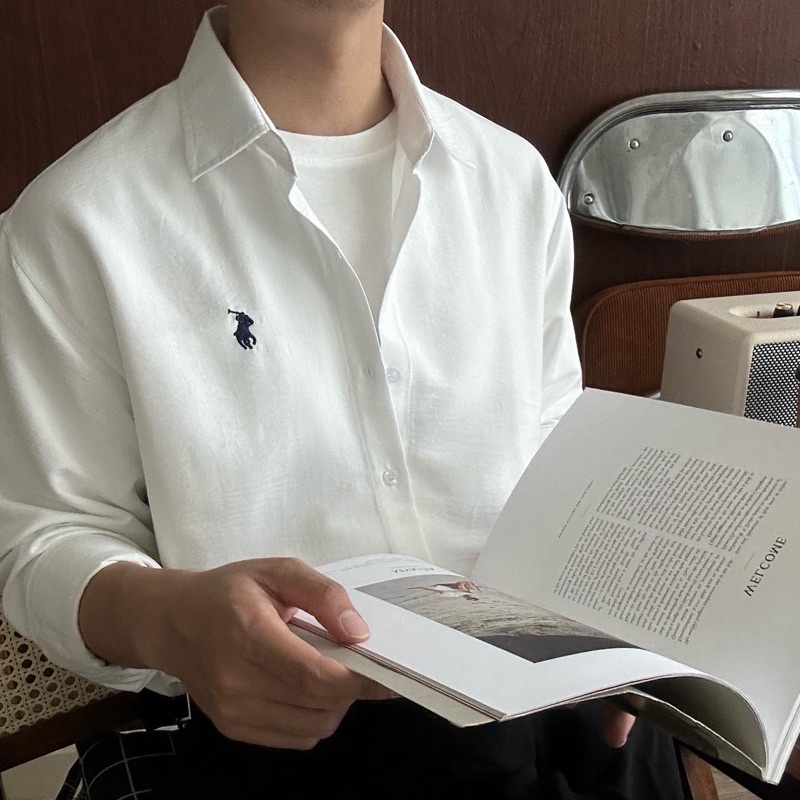 SANTÉ STUDIO - Áo sơ mi nam dài tay thêu hình nhỏ- RALA SHIRT. | BigBuy360 - bigbuy360.vn