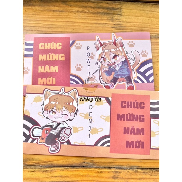 Bao lì xì anime Chainsaw Man