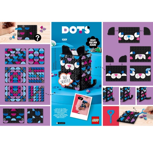 Lego 41924 - Hộp phụ kiện Mèo con bí ẩn - Secret Holder - Lego Dots Chính hãng
