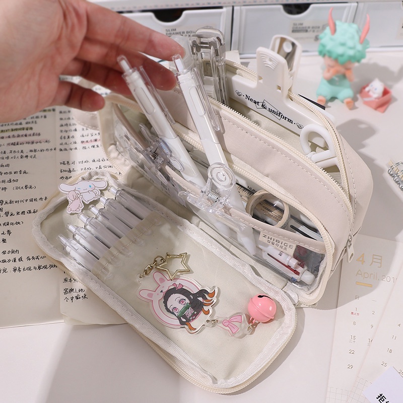 Túi Đựng Bút Cỡ Lớn Thiết Kế Đơn Giản Phong Cách Nhật Bản