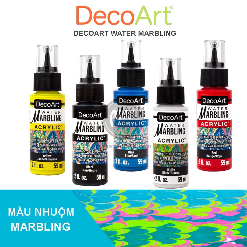 Màu ấn thủy DecoArt - water marbling paint