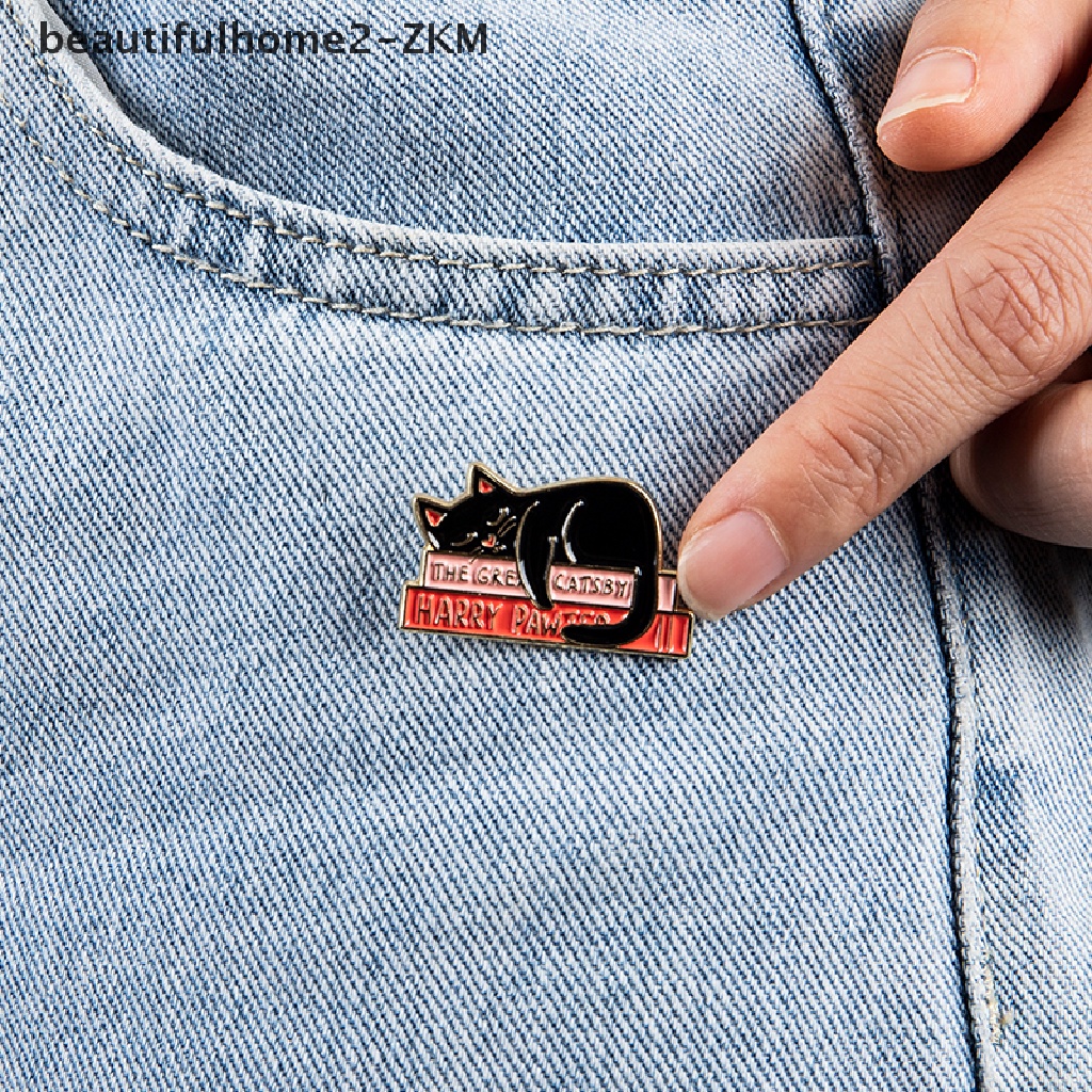 4 Huy Hiệu Cài Áo Hình Mèo Đáng Yêu Tráng Men