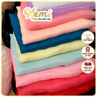 Vải voan tơ kính Organza giá sỉ loại đẹp nhiều màu Kemi