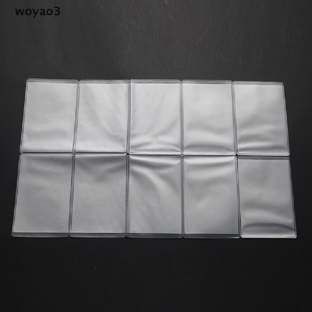 Set 10 Túi Đựng Thẻ Tín Dụng Bằng PVC Trong Suốt Chống Nước