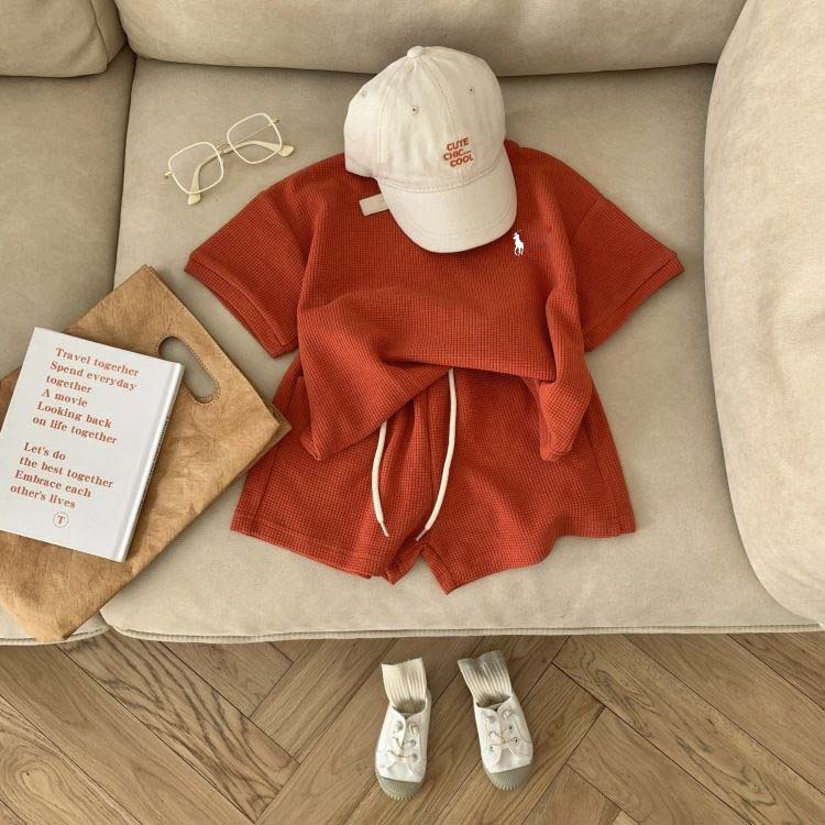 Bộ thun cộc tay bé trai, bé gái GUKKA mặc mùa hè size đại cho bé từ 20 -45kg