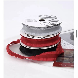 Ruy băng lụa viền bèo phong cách hàn quốc