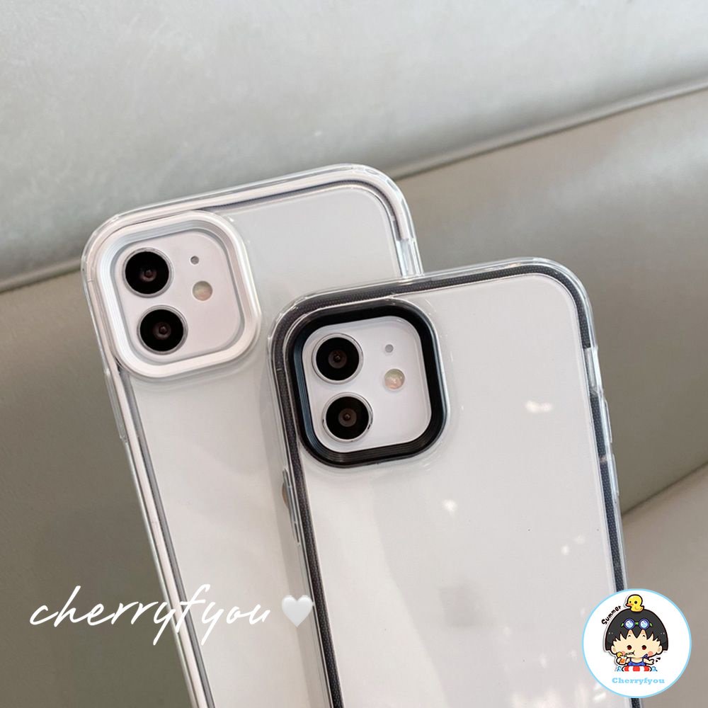 Ốp Điện Thoại TPU Mềm Trong Suốt Màu Kẹo Cho IPhone 11 12 13 14 Pro Max X Xs XR 8 7 Plus