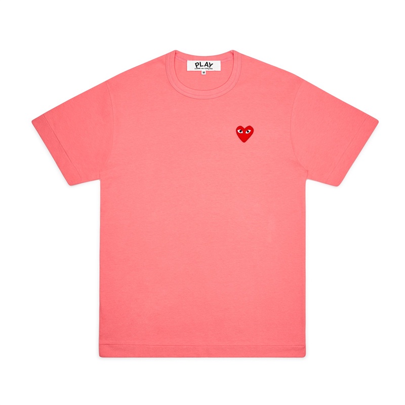 Áo Thun Cotton Tay Ngắn In Hình Trái Tim Cổ Điển Thời Trang Unisex
