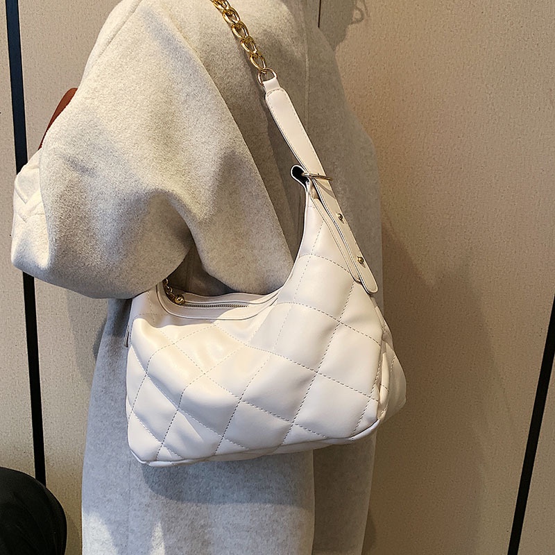 Túi Xách JASMIN NOIR Đeo Chéo Họa Tiết Sọc Caro Thời Trang Cho Nữ