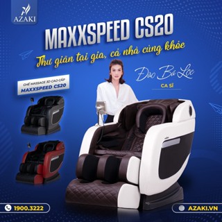 Ghế Massage Toàn Thân Azaki CS20 Hệ thống con lăn, túi khí đa điểm mát xa chuyên sâu và nhiệt hồng ngoại giảm đau nhức