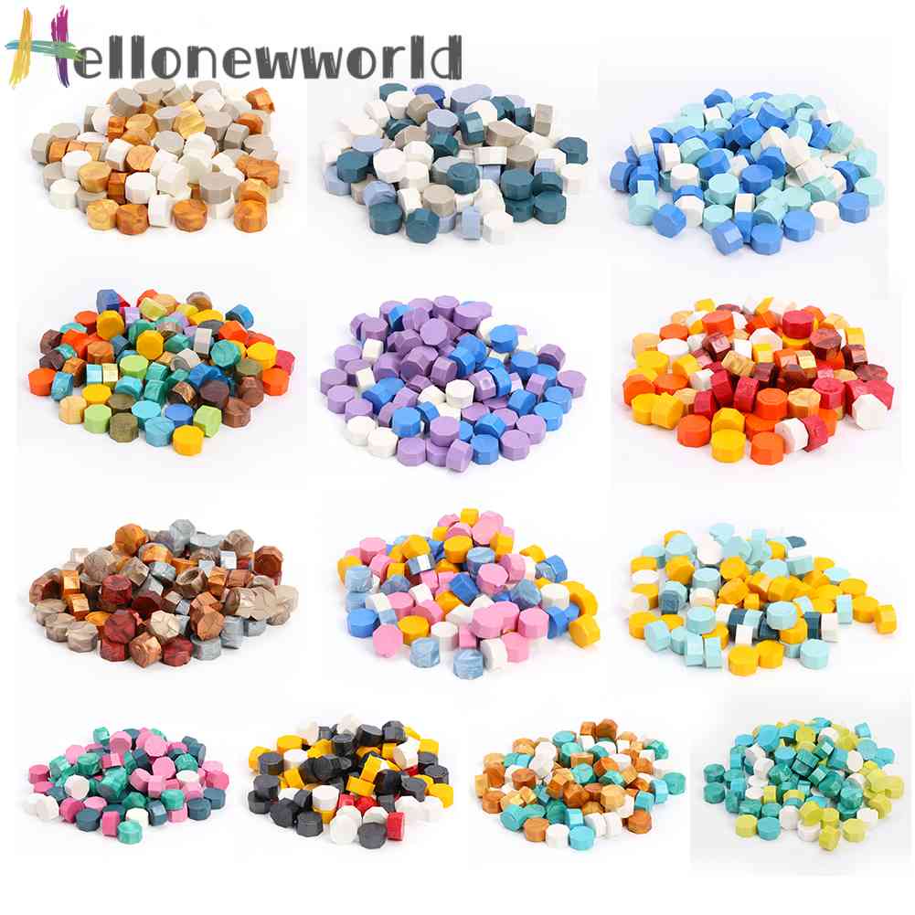 Bộ 100 Hạt Sáp Đóng Dấu Niêm Phong Bao Thư Phong Cách Vintage