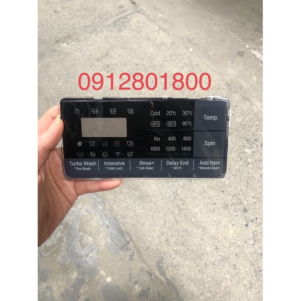 Mặt phím bấm cảm ứng máy giặt LG FC 1409S2W cửa ngang chính hãng