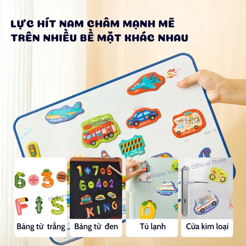 Bảng chữ cái tiếng anh nam châm  cho bé Mideer Letter Magnets, Đồ chơi giáo dục cho bé 1 2 3