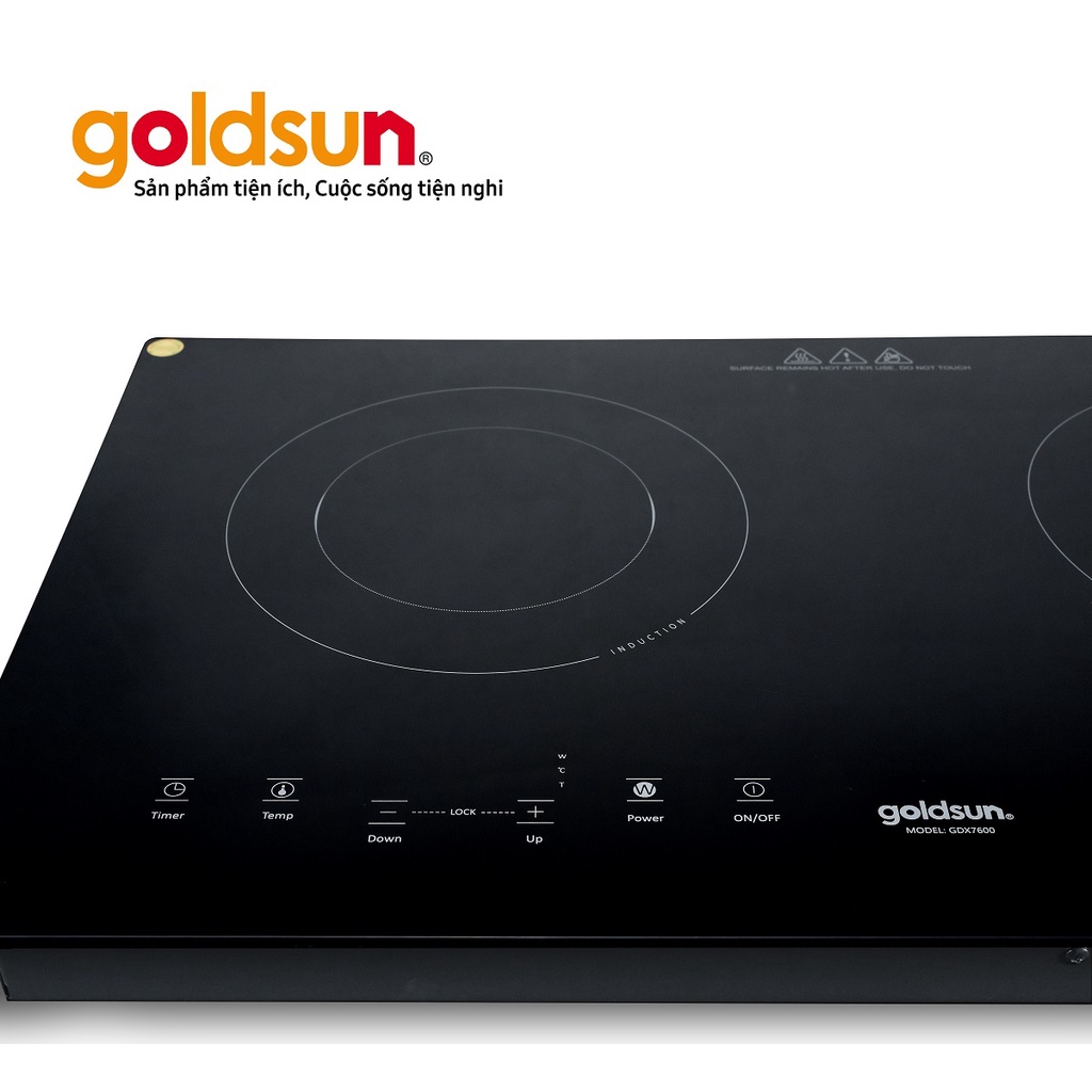 Bếp điện từ đôi Goldsun GDI7450 và bếp 1 từ 1 hồng ngoại GDX7640 Bảo hành chính hãng 24 tháng trên t