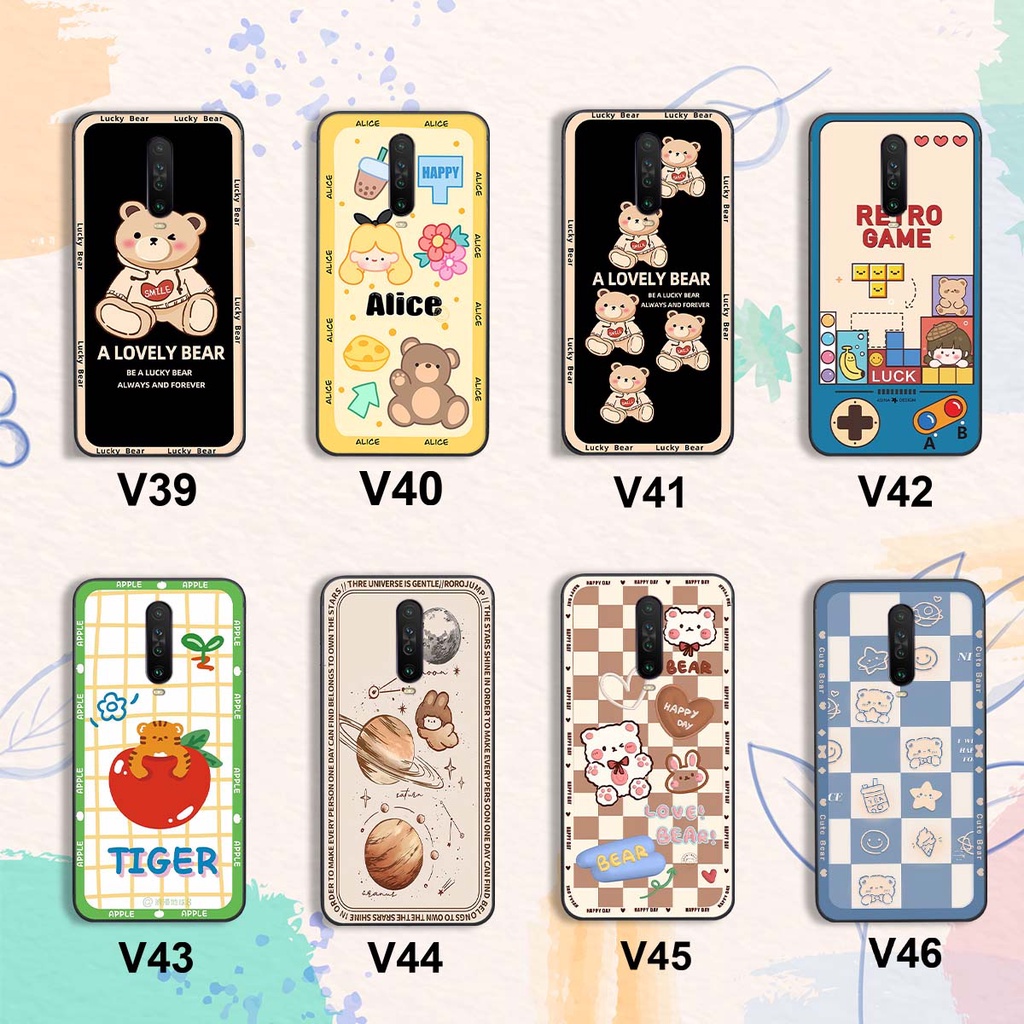 Ốp Xiaomi Redmi K30 / Redmi K30 5G in hình gấu bear, hoạt hình cute, đáng yêu