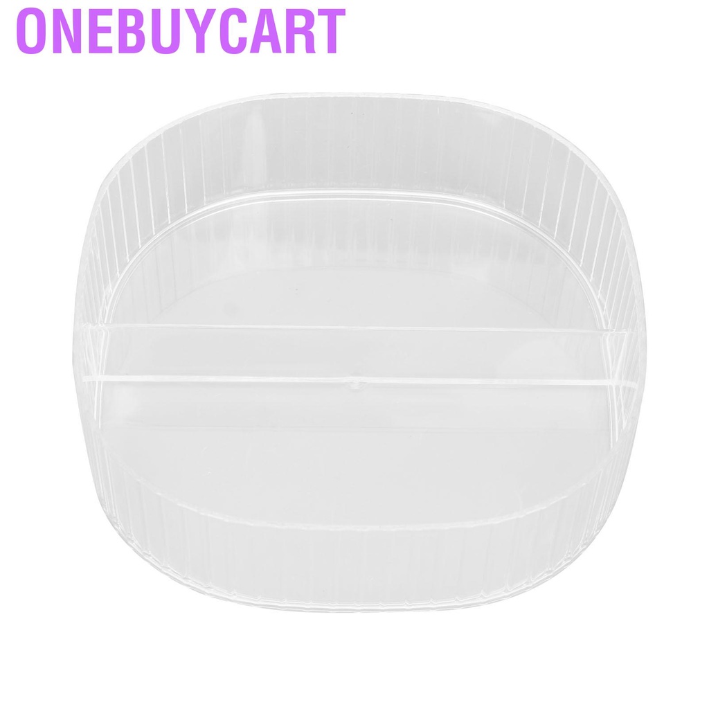 Onebuycart Jewelry Storage Box 3 Layers Stackable Elegant Transparent Space Saving Holder for Cosmetics Keys Snacks