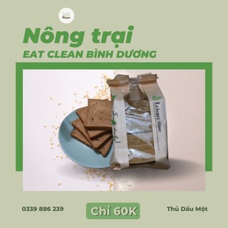 Bánh mì nâu nguyên cám 100% 10 lát - bánh mì ăn kiêng - eat clean