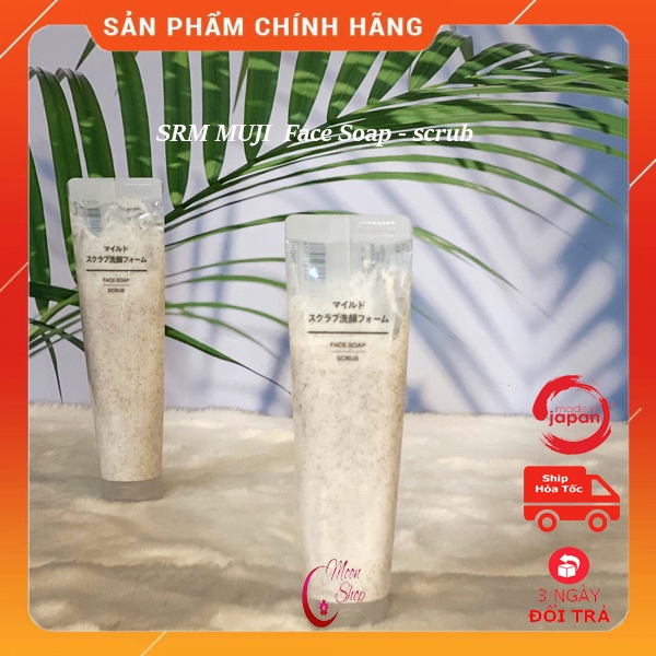 Sữa rửa mặt MUJI thường / SRM tẩy tế bào chết  MUJI.
