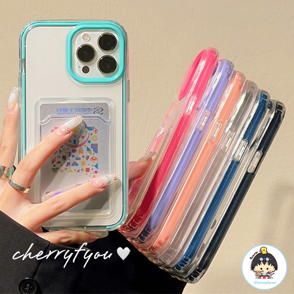 Ốp Điện Thoại TPU Mềm Chống Rơi Có Ngăn Đựng Thẻ Tháo Rời Được Cho IPhone 14 13 12 11 Pro Max X XR 8 7 Plus
