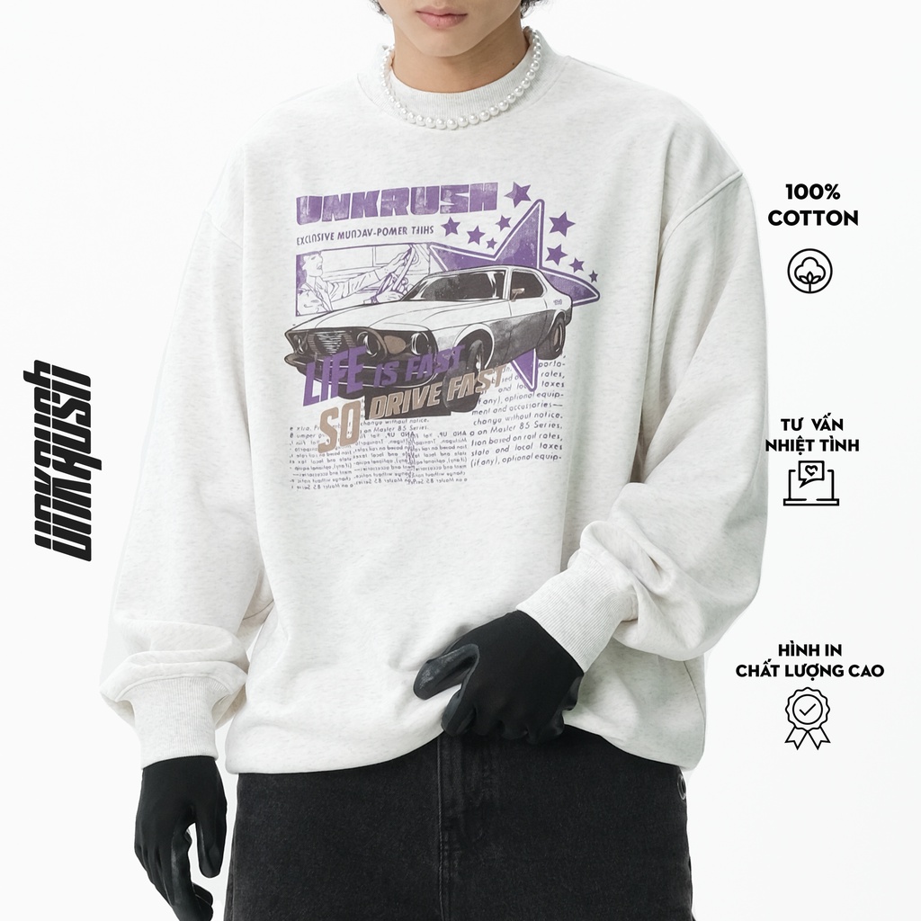 Áo sweater unisex UNKRUSH - OLDSKUL