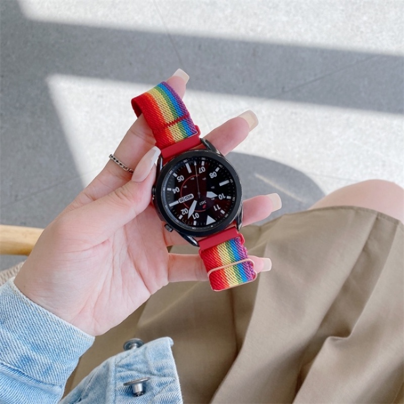 HUAWEI Dây Nylon Co Giãn 20mm 22mm 22mm Cho Đồng Hồ Thông Minh Samsung Galaxy watch 4 / classic / 3 / 5 / pro / Active 2 Gear S3 GT 2 2e 3 pro