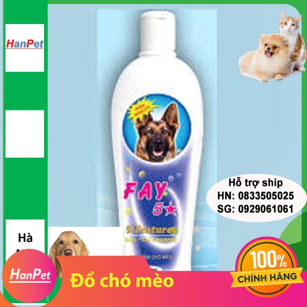 Dầu Tắm Chó mèo Fay 5* 300ml (Hanpet 103) fay năm sao tắm chó
