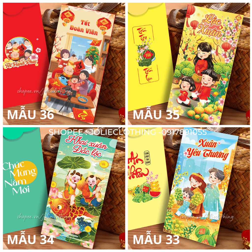 Combo 100 Bao Lì Xì Tết 2023