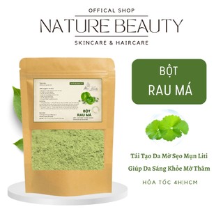 Bột rau má organic nature beauty - bột rau má handmade làm đẹp da , bổ sung vitamin rau xanh, thanh nhiệt cơ thể
