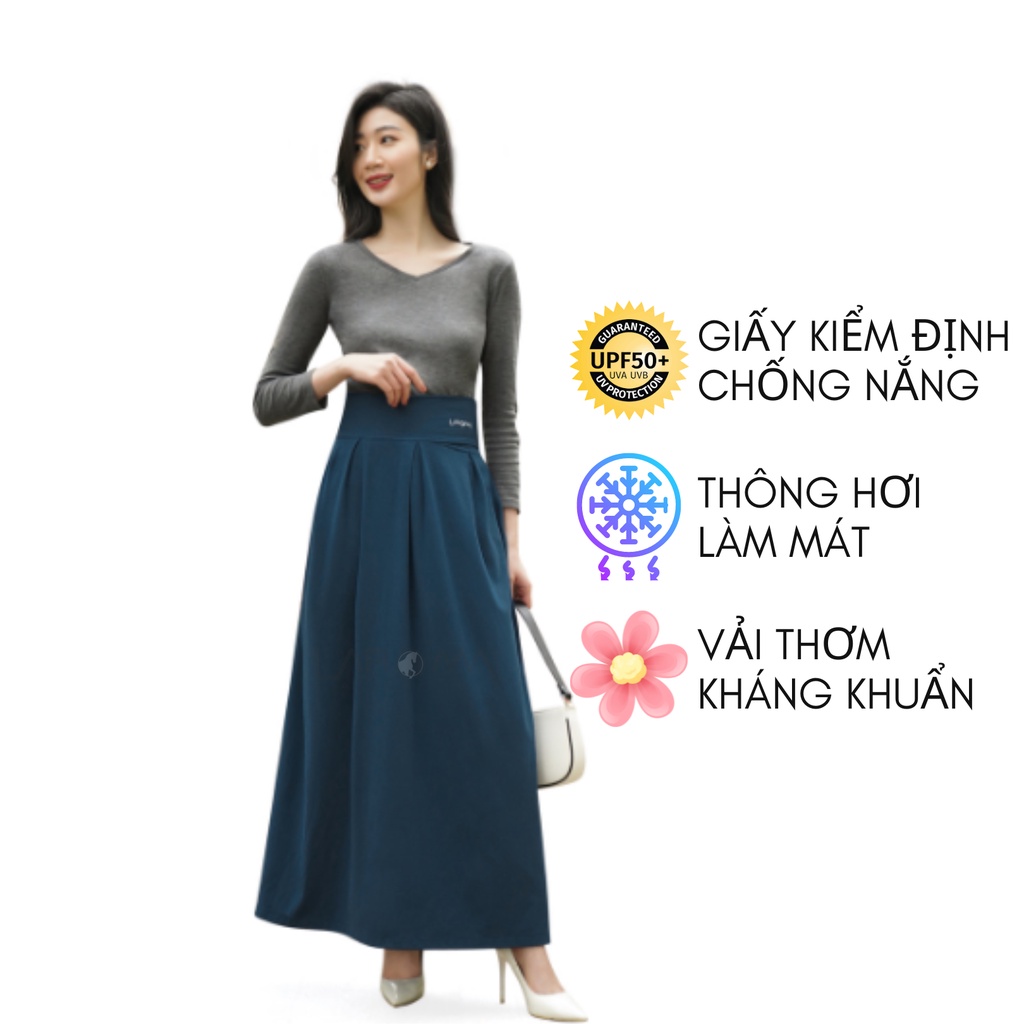 LAROMA Chân váy chống nắng cotton | Làm mát | Vải thơm | Kháng khuẩn