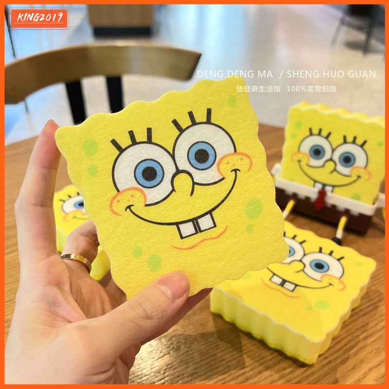 Spongebobs Sang Trọng Bếp Thoát Nước Giá Để Thấm Hút Bọt Biển Anime Hoạt Hình Cọ Rửa Miếng Lót Phụ Kiện Nhà Bếp