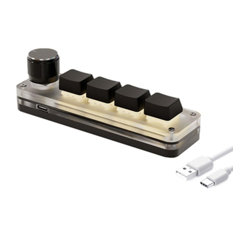 Bàn Phím Macro 4 Phím Có Đèn Led RGB Chuyên Dùng Chơi Game