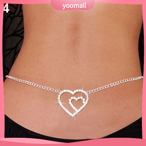 Dây Xích Đeo Hông Đính Đá Hình Bướm Dùng Múa Bụng Thời Trang Cho Nữ